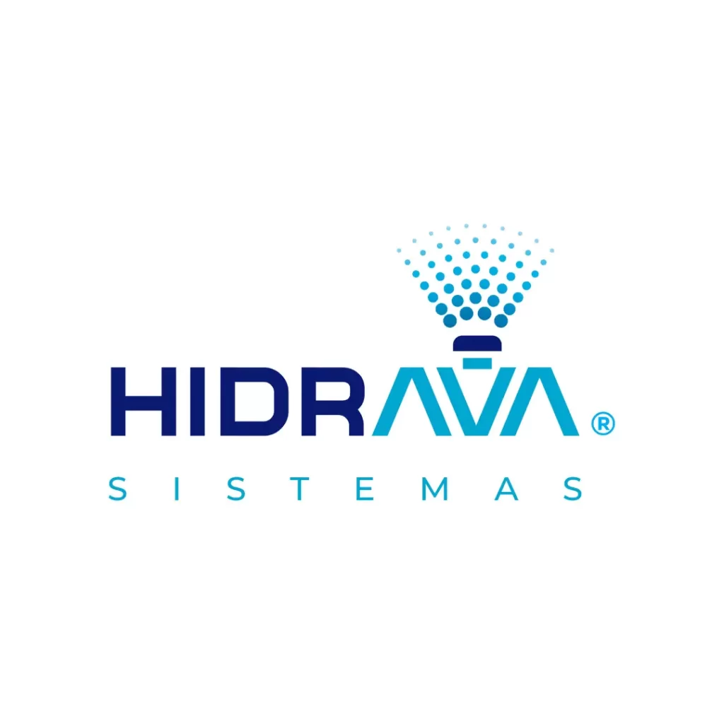Logotipo de HIDRAVA SISTEMAS, empresa de soluciones hidráulicas, paisajismo y riego automatizado.